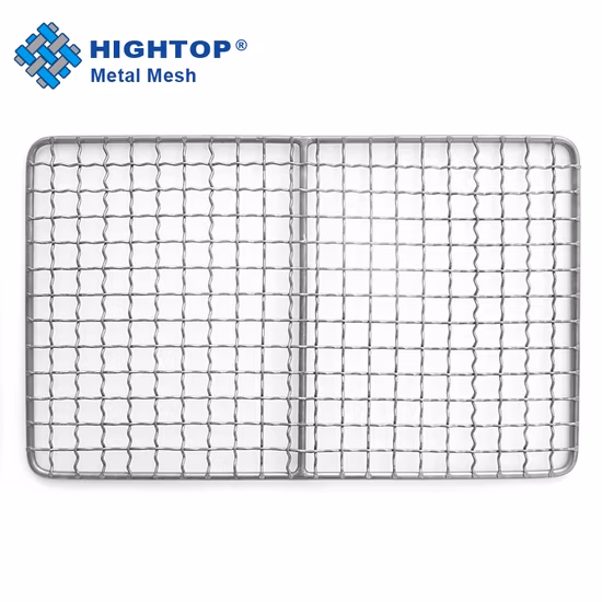 Griglie per barbecue in titanio Sostituzione griglie per barbecue all'aperto Rete metallica in rete